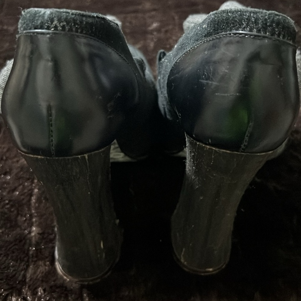 Irregular Choice Black Floral Heels - Picture 7 of 11